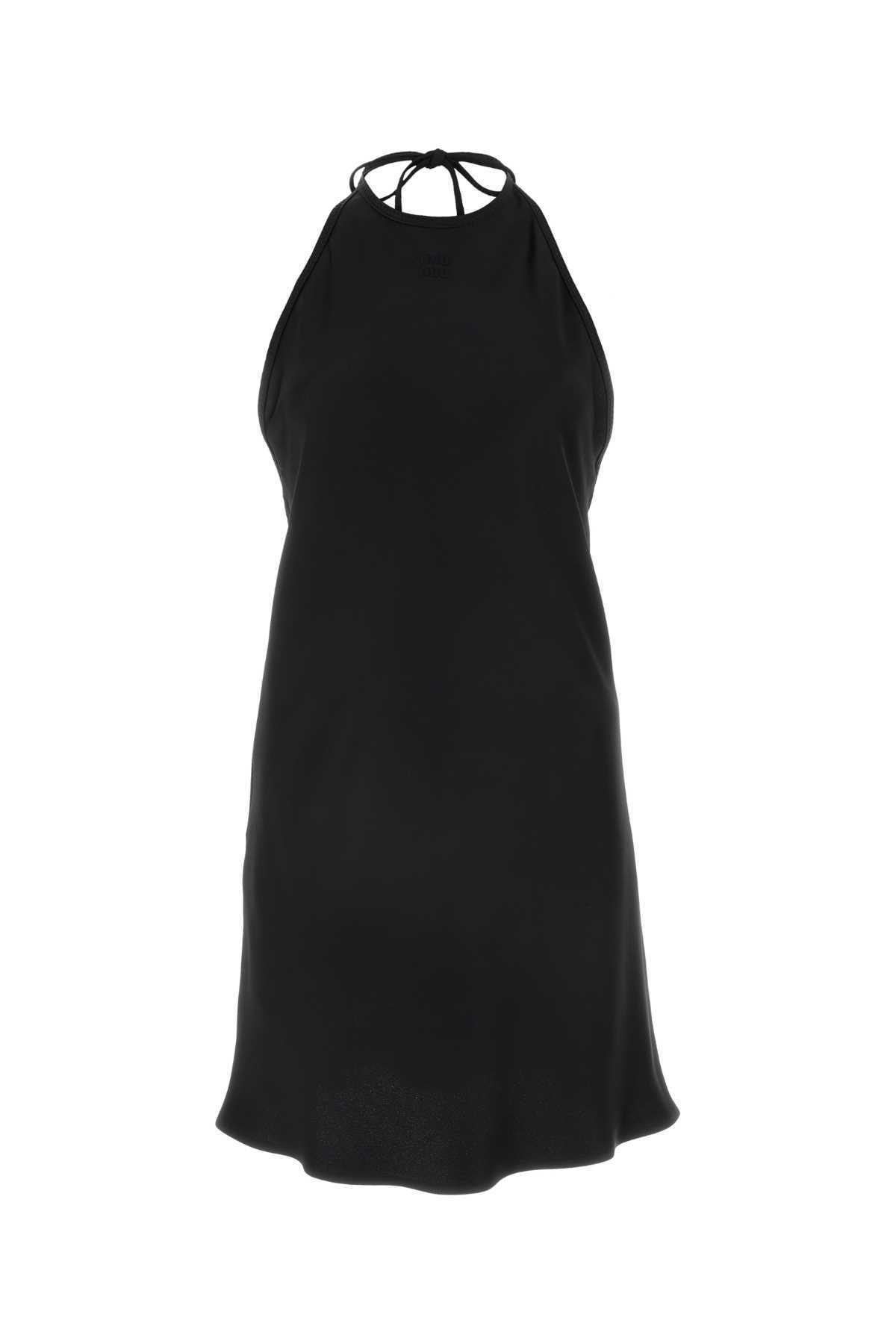 【送料&関税込】Miu Miu Black Satin Dress