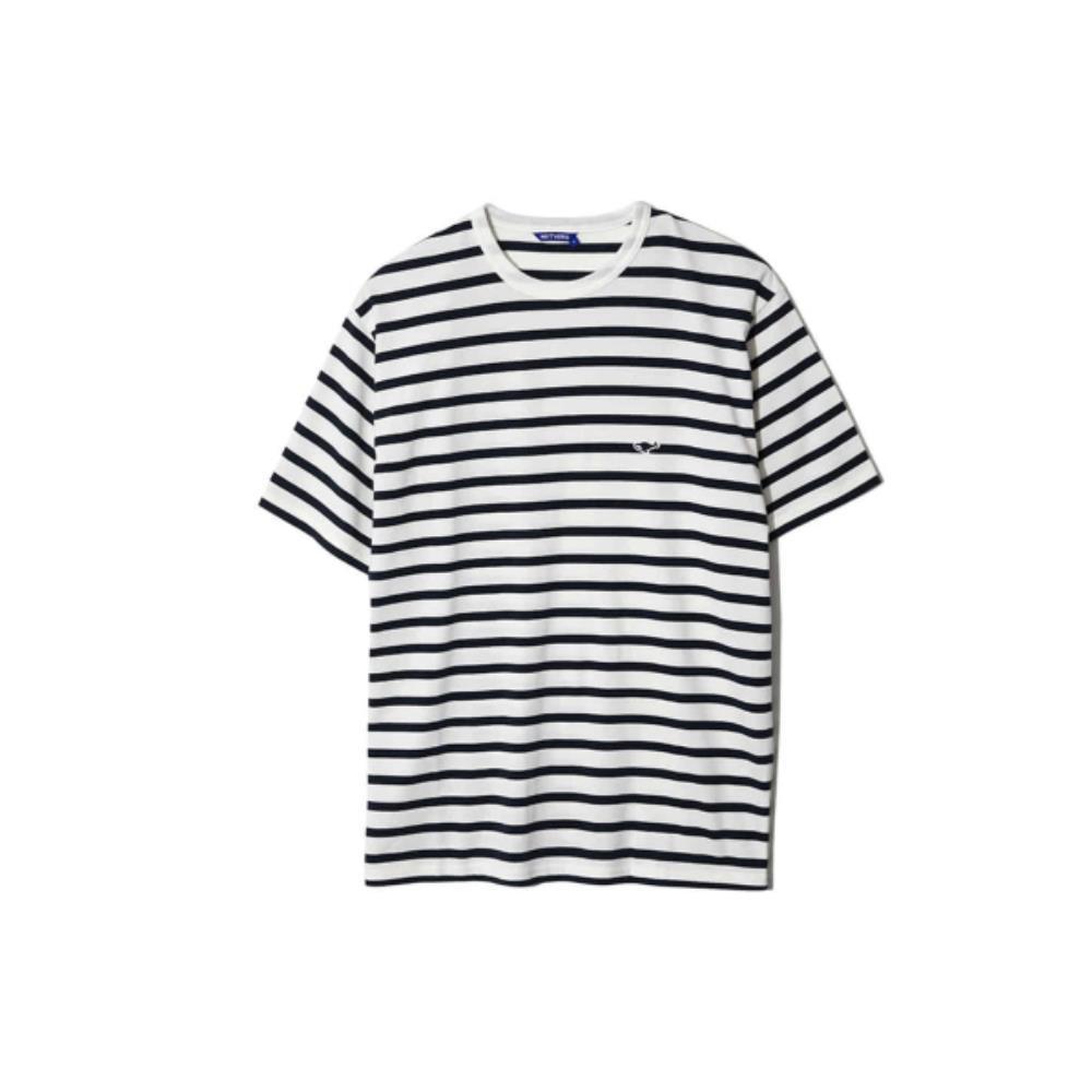 ◎NEITHERS◎ BASIC STRIPE SS TSHIRT OFF WHITE NEB2MUTS002OW