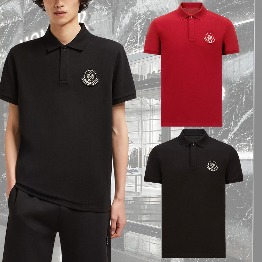 【MONCLER】Snake of the Year パッチ・コットン・ピケ・シャツ