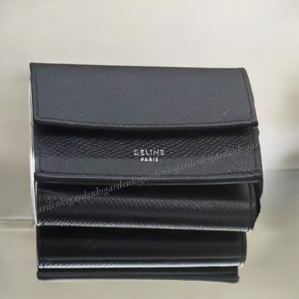 セリーヌ フォールデッド コンパクトウォレット レザー 財布