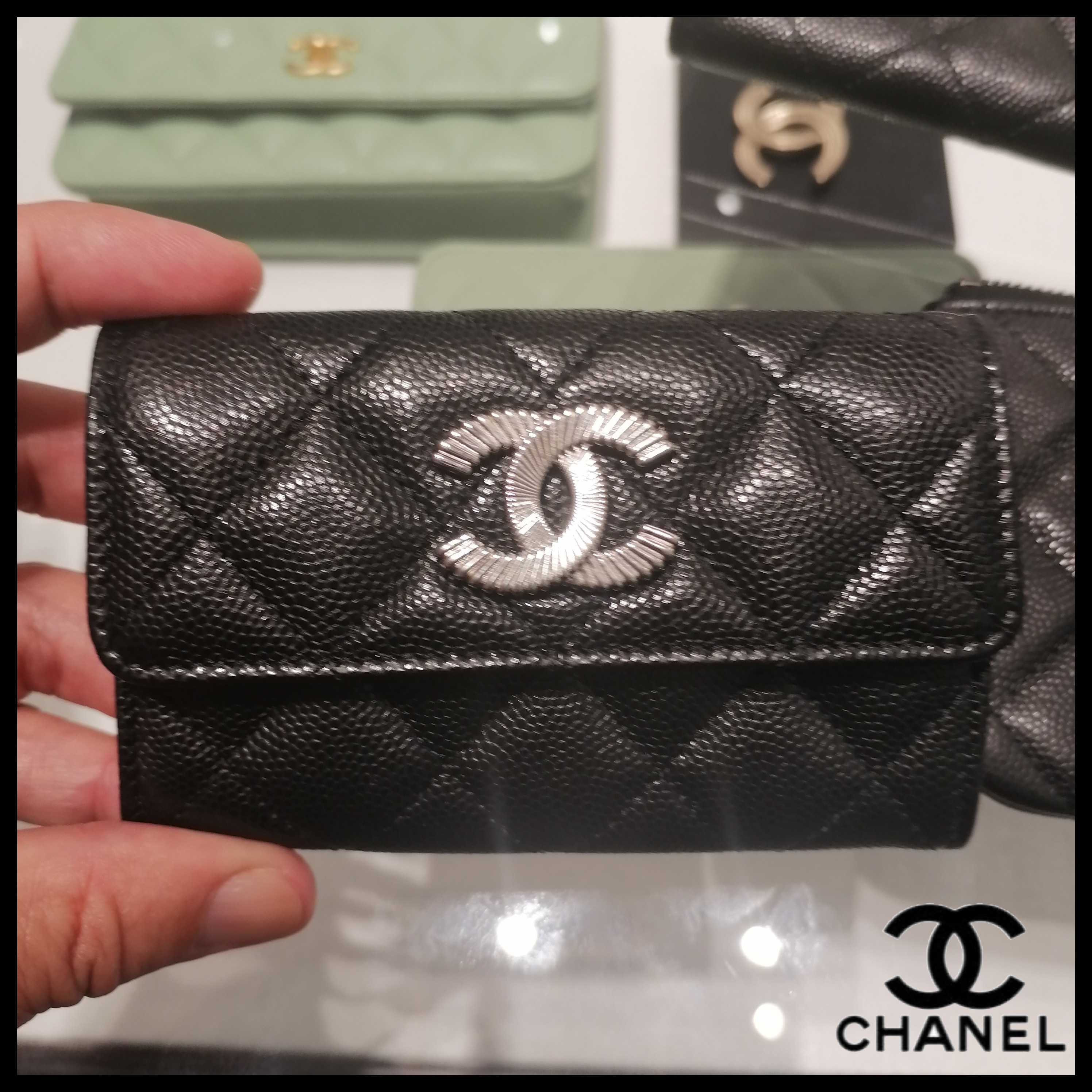 ◆CHANEL◆CHANEL カードケース ブラック