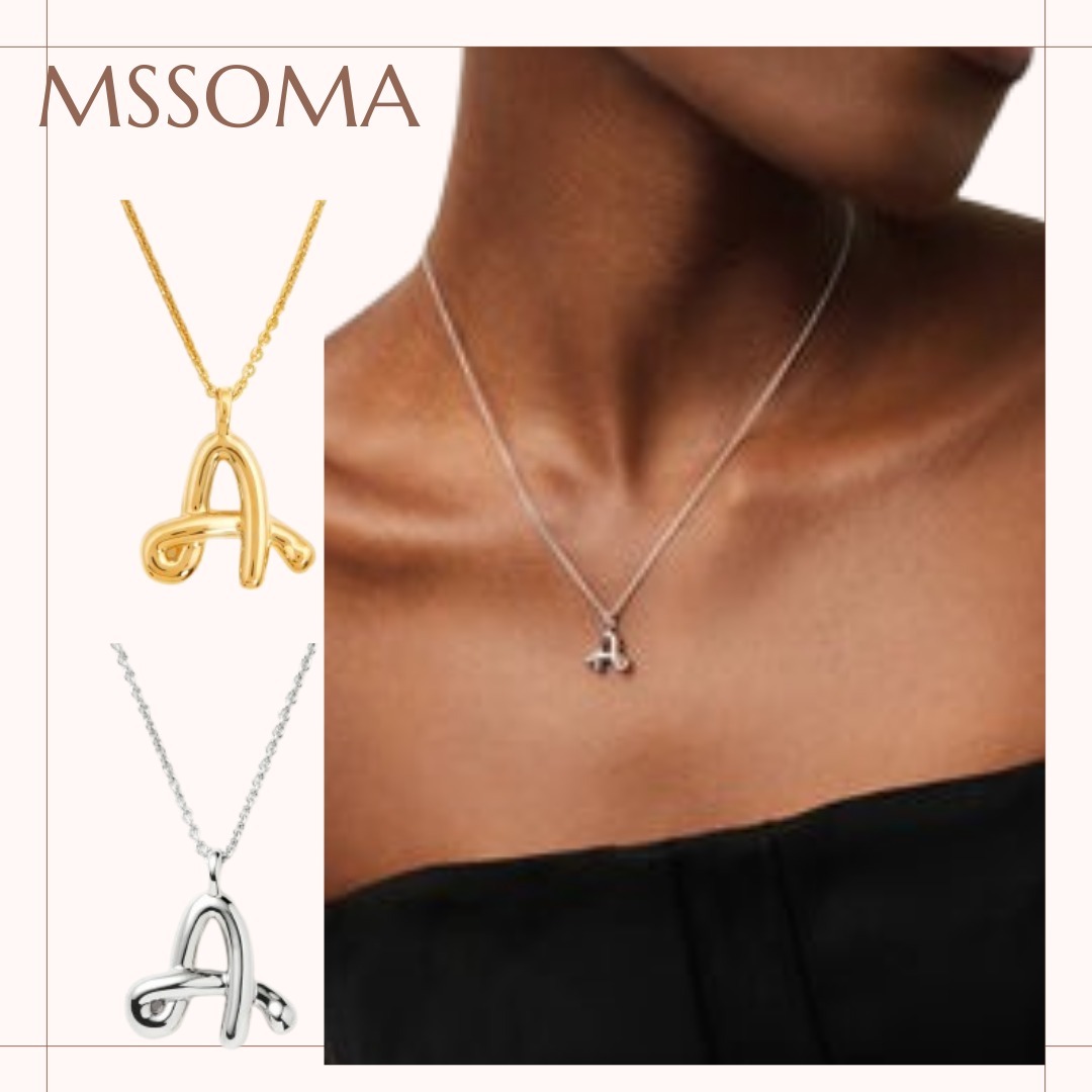MISSOMA プレゼントにも◎カーリーモルテンイニシャルネックレス