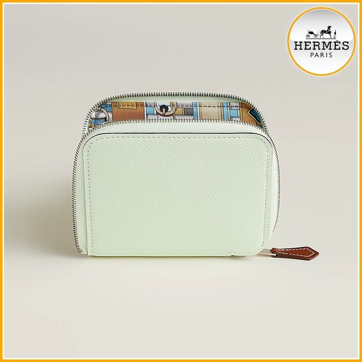 【お洒落♪】HERMES シルクイン コンパクト ウォレット
