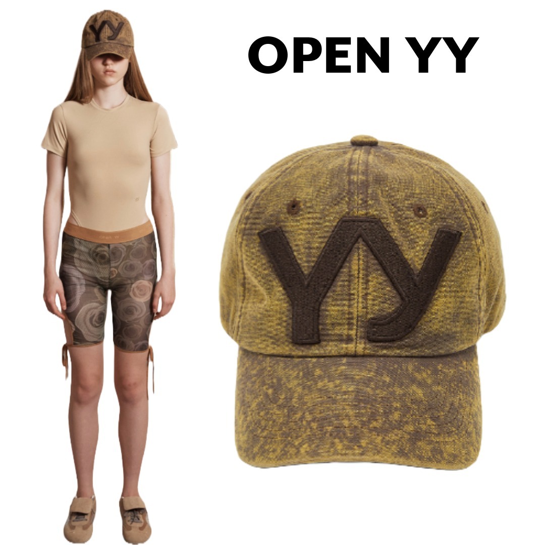 open yy オープンワイワイ YELLOWISH BROWN キャップ 帽子