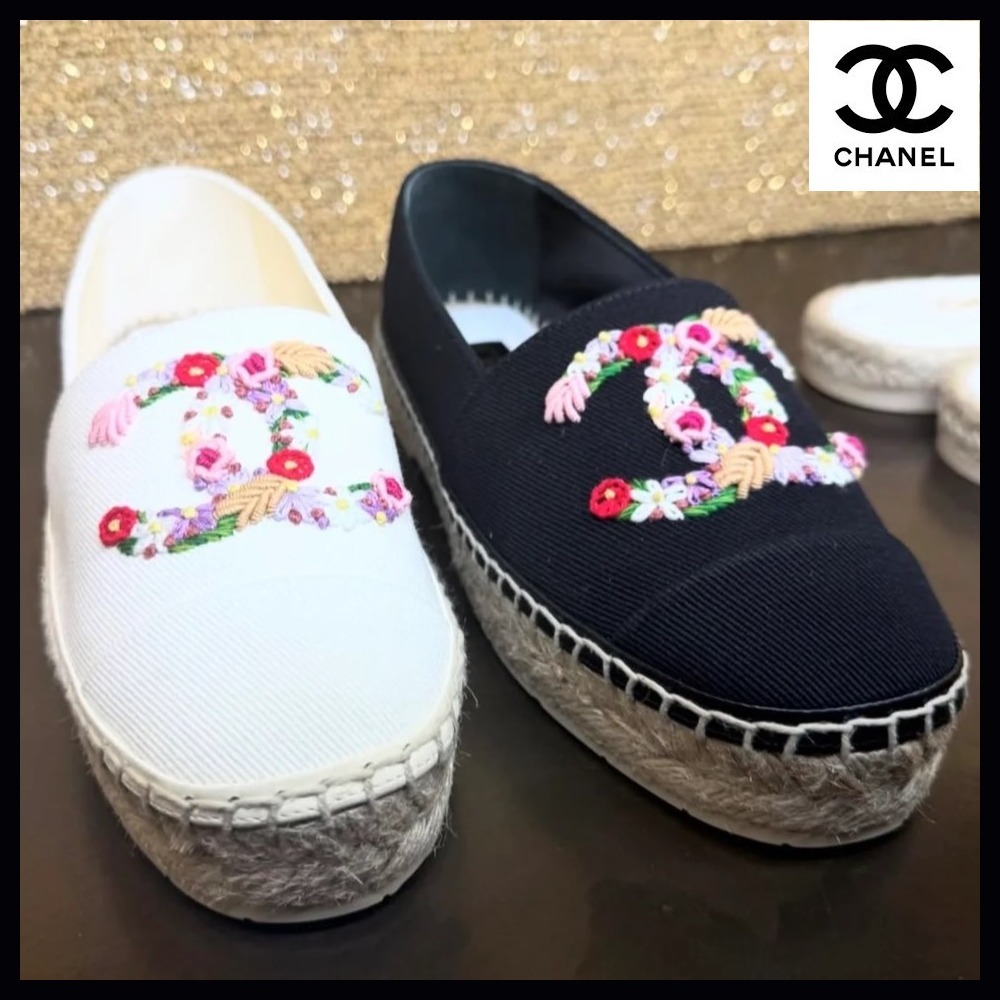 【刺繍が可愛い♡】CHANEL エスパドリーユ☆