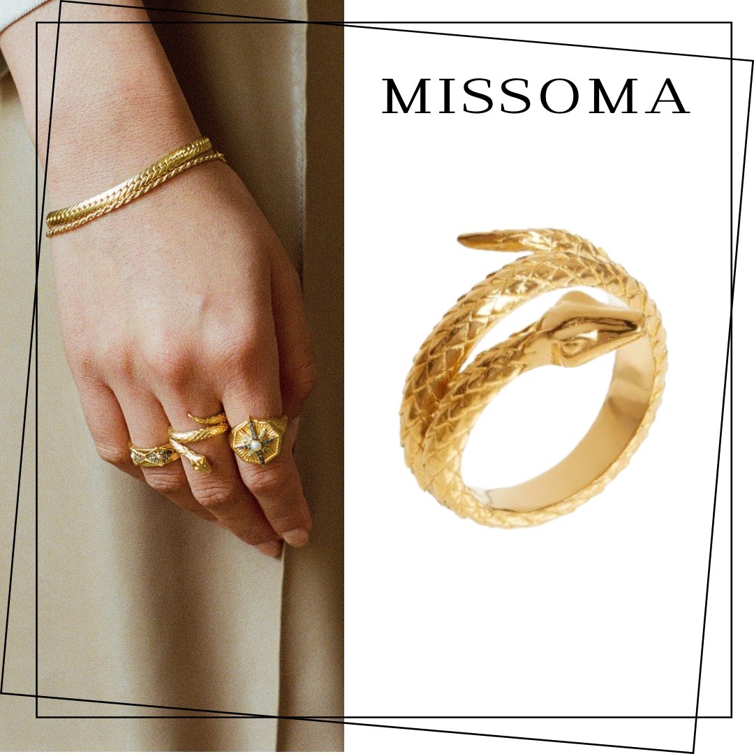 *関税・送料込み*【MISSOMA】 Harris Reed Coiled Serpentリング