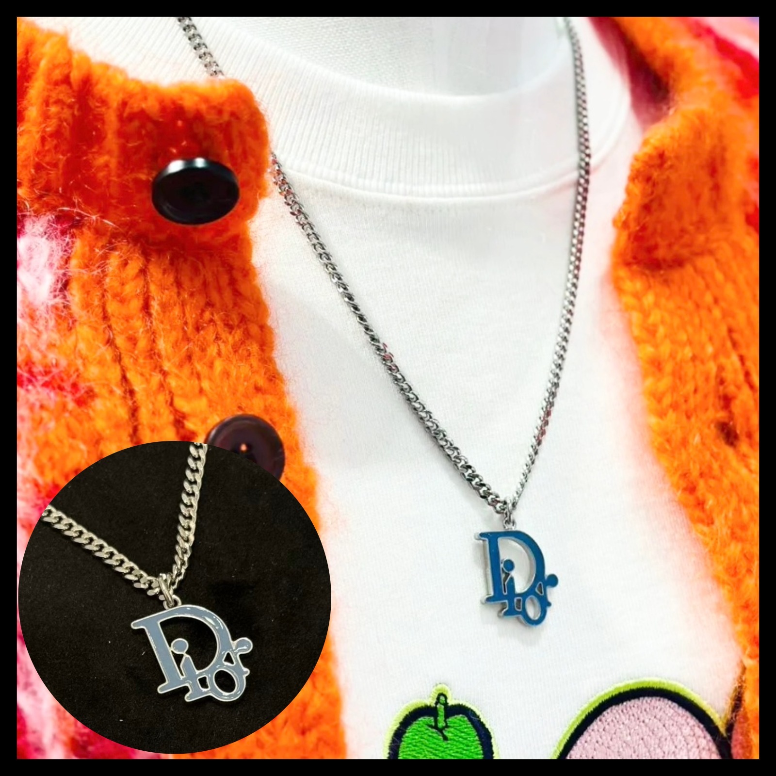 【何にでも合う♪】DIOR ペンダントネックレス