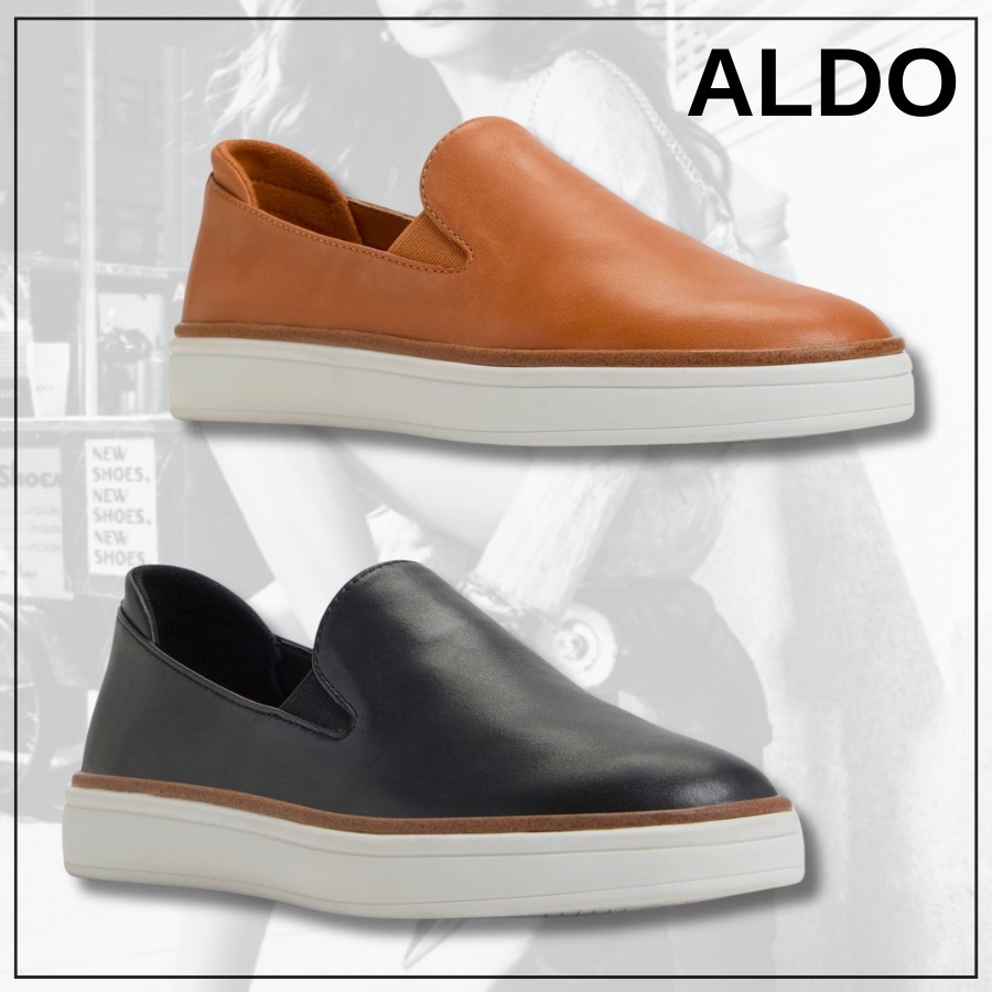 【追跡あり!】ALDO レザー カップソール スリッポン スニーカー