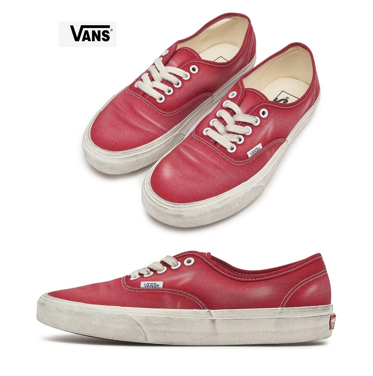 スニーカー VANS Authentic Wave Washed Red VN000BW5CJH1