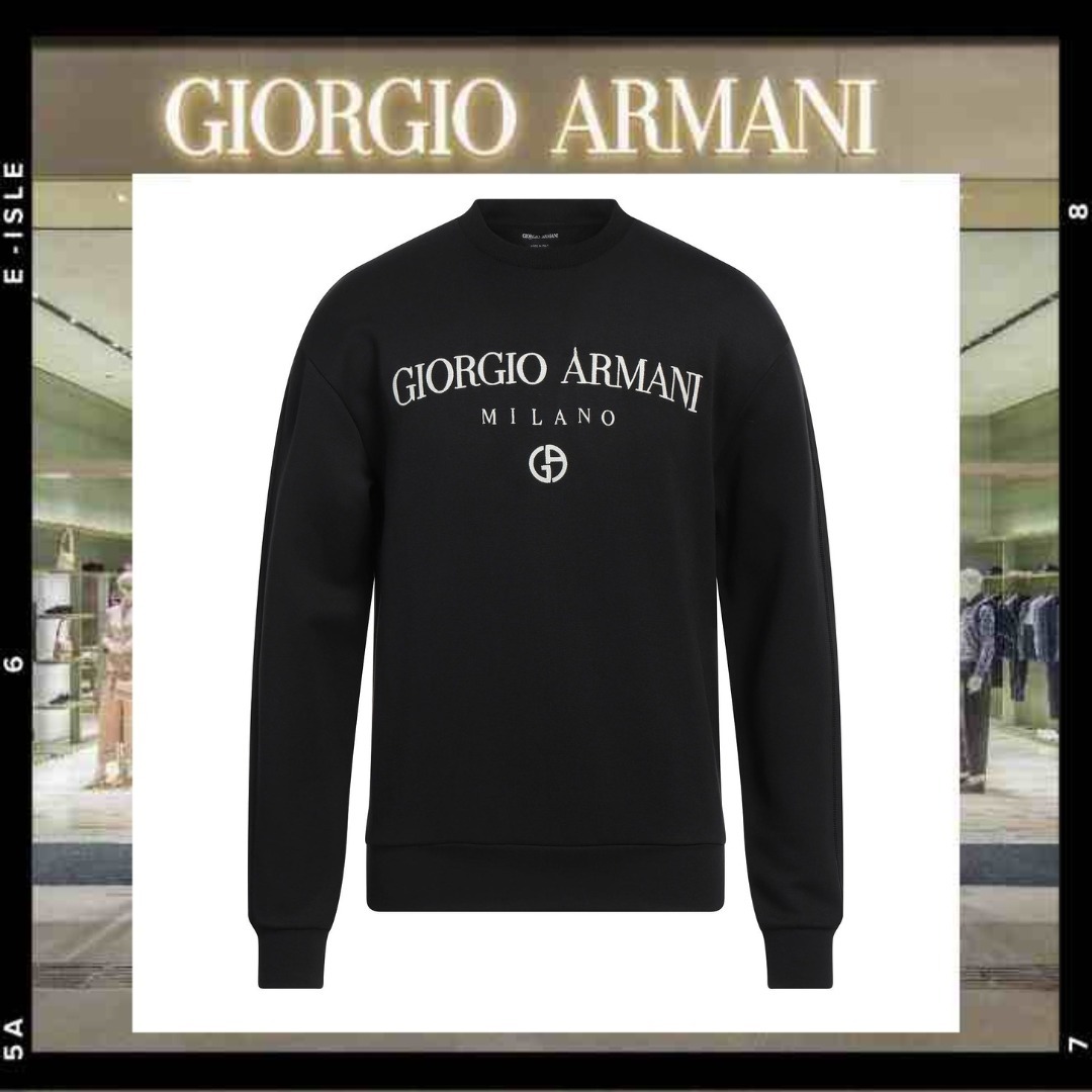 希少【GIORGIO ARMANI】ロゴ スウェット トレーナー