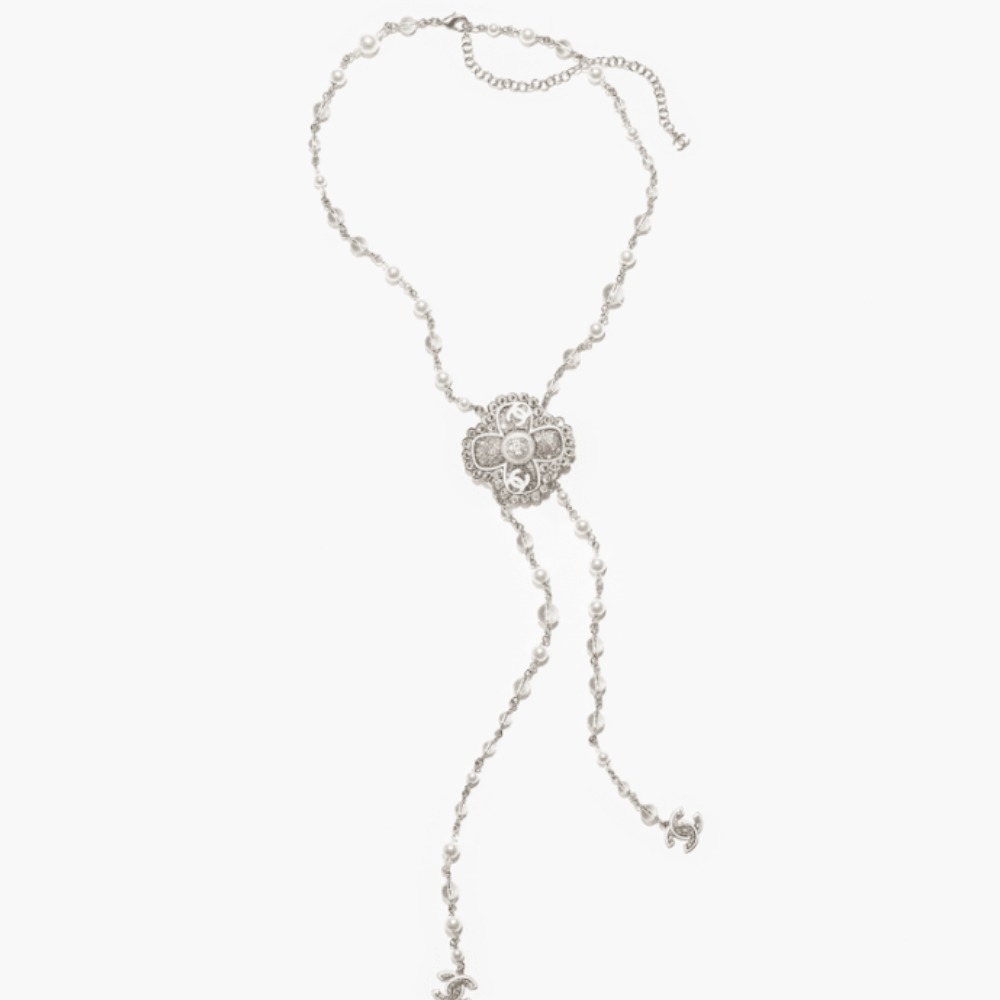 クローバーモチーフが可愛い☆】CHANEL ネックレス