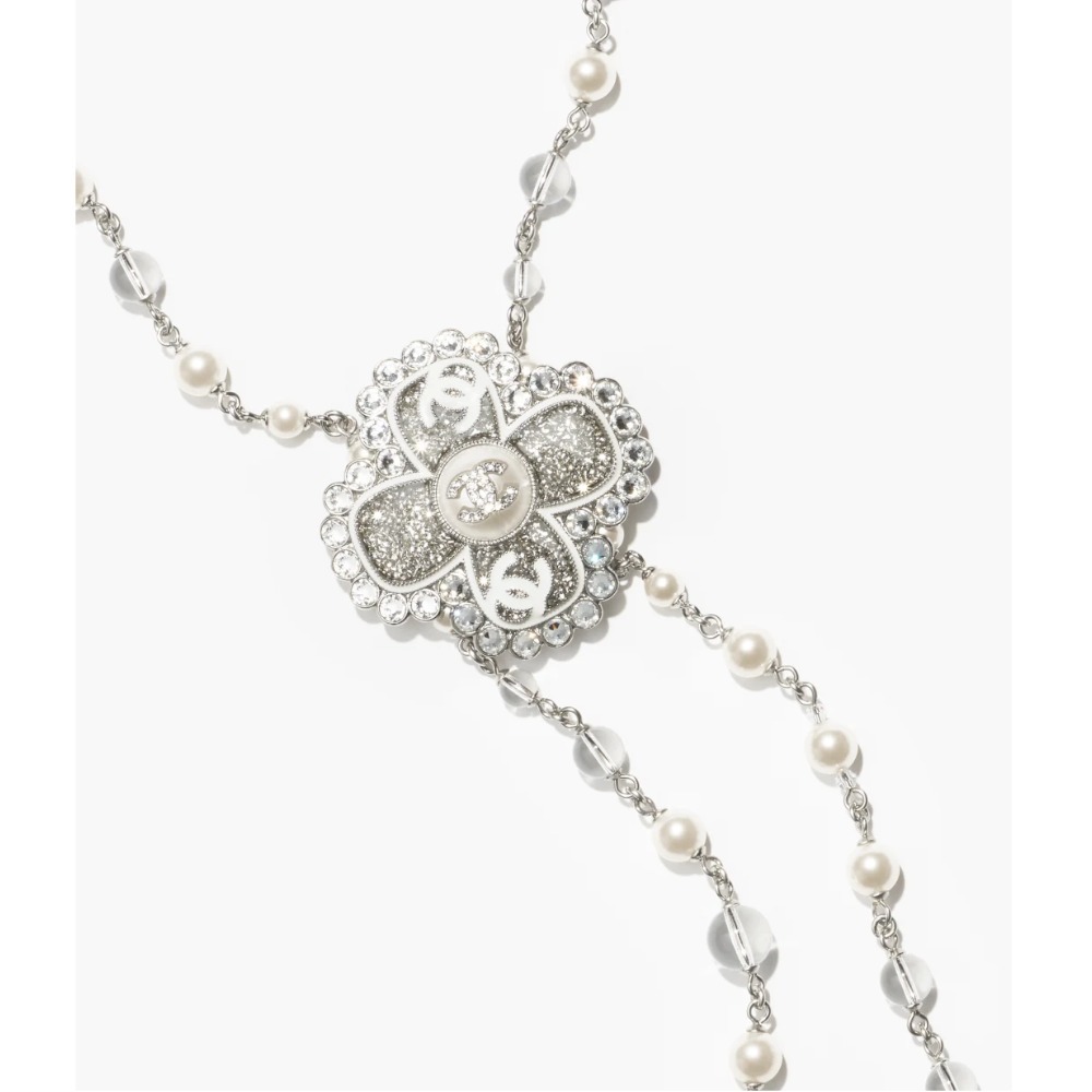クローバーモチーフが可愛い☆】CHANEL ネックレス