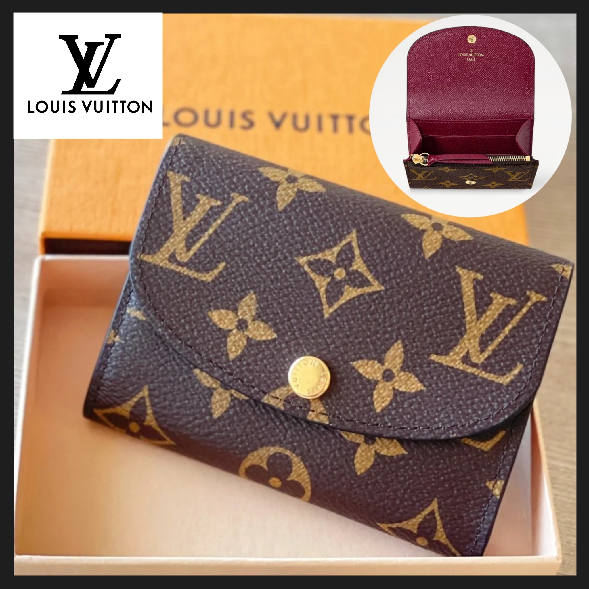 【LOUIS VUITTON】ミニ財布としても◎ LVロザリー コインケース