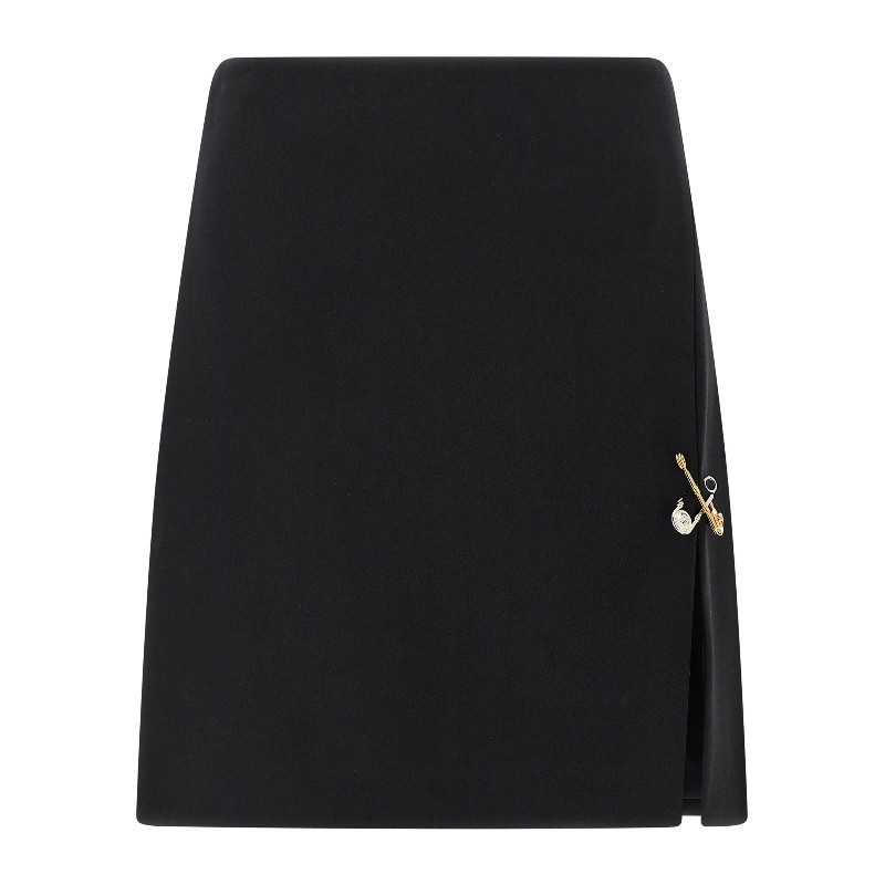 ミニスカート VERSACE SS25 'Safety Pin' skirt (10188161A12258 1B000)