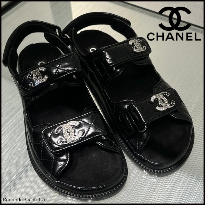 【キラっと光るCCマーク】★CHANEL★ダッドサンダル★25P限定