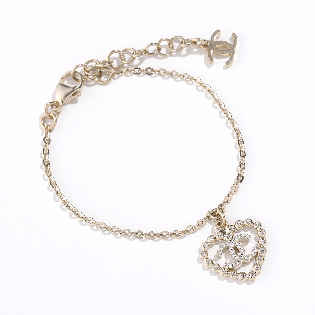 CHANEL ブレスレット ABF465 B19984 チェーン ハート