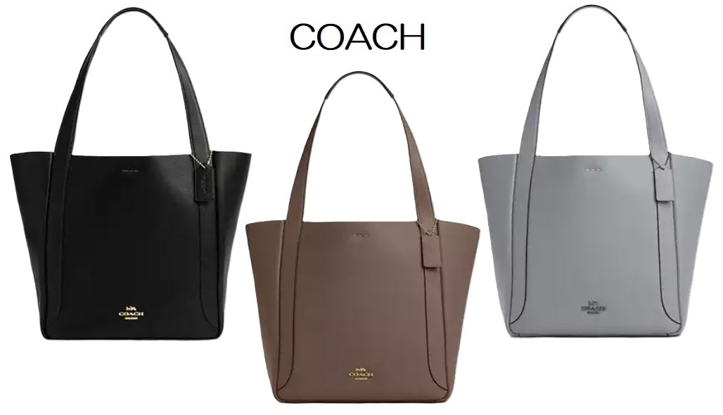 安心国内発送 COACH レザー ハドリー トート バッグ 3カラー