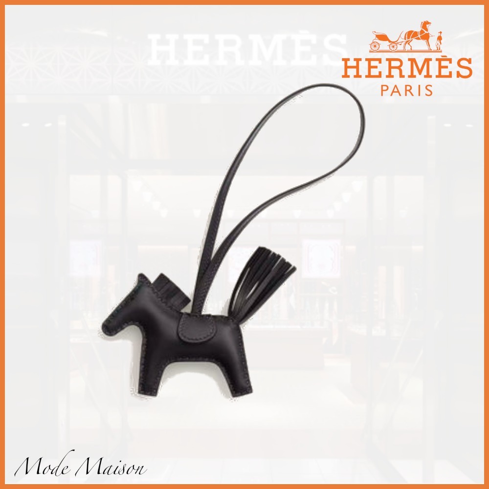 【希少♪】 HERMES バッグチャーム ロデオ PM Noir