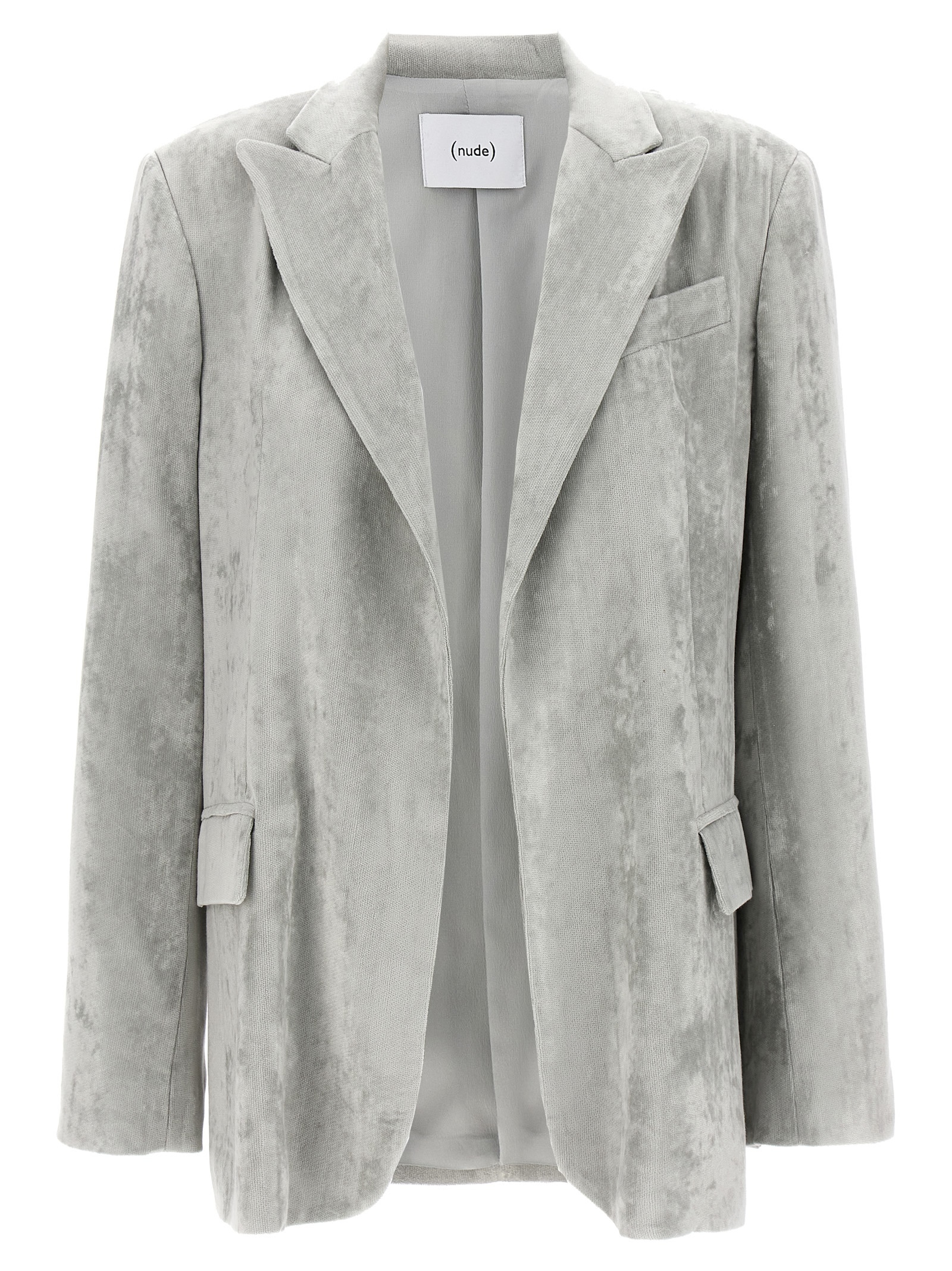ジャケット NUDE Velvet blazer Gray 1103019
