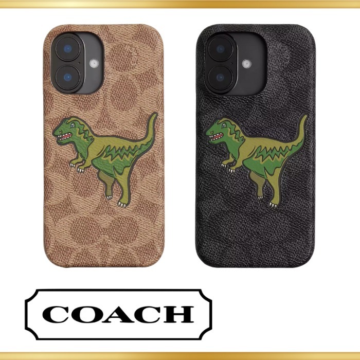 【COACH】iPhone16PROケース・シグネチャーキャンバス・レキシー