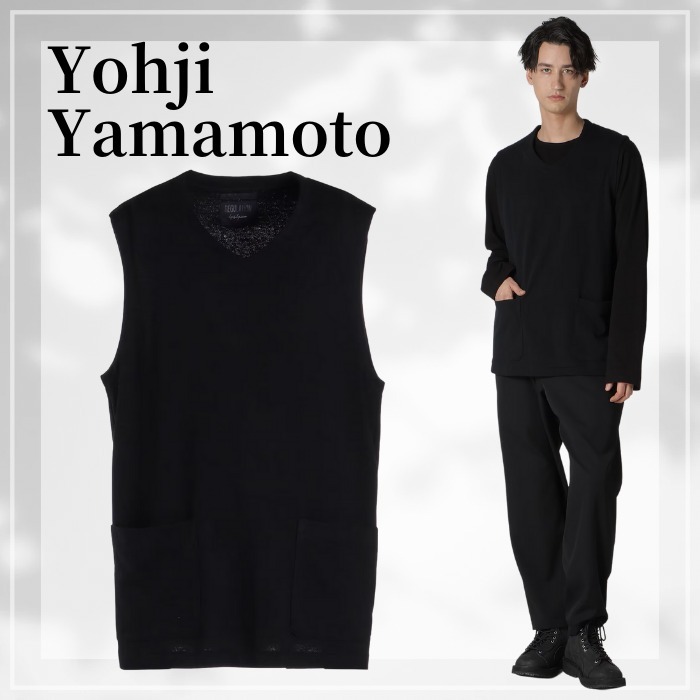 Yohji Yamamoto 40/- GAUZE FLEECE RE VEST ガーゼ ベスト