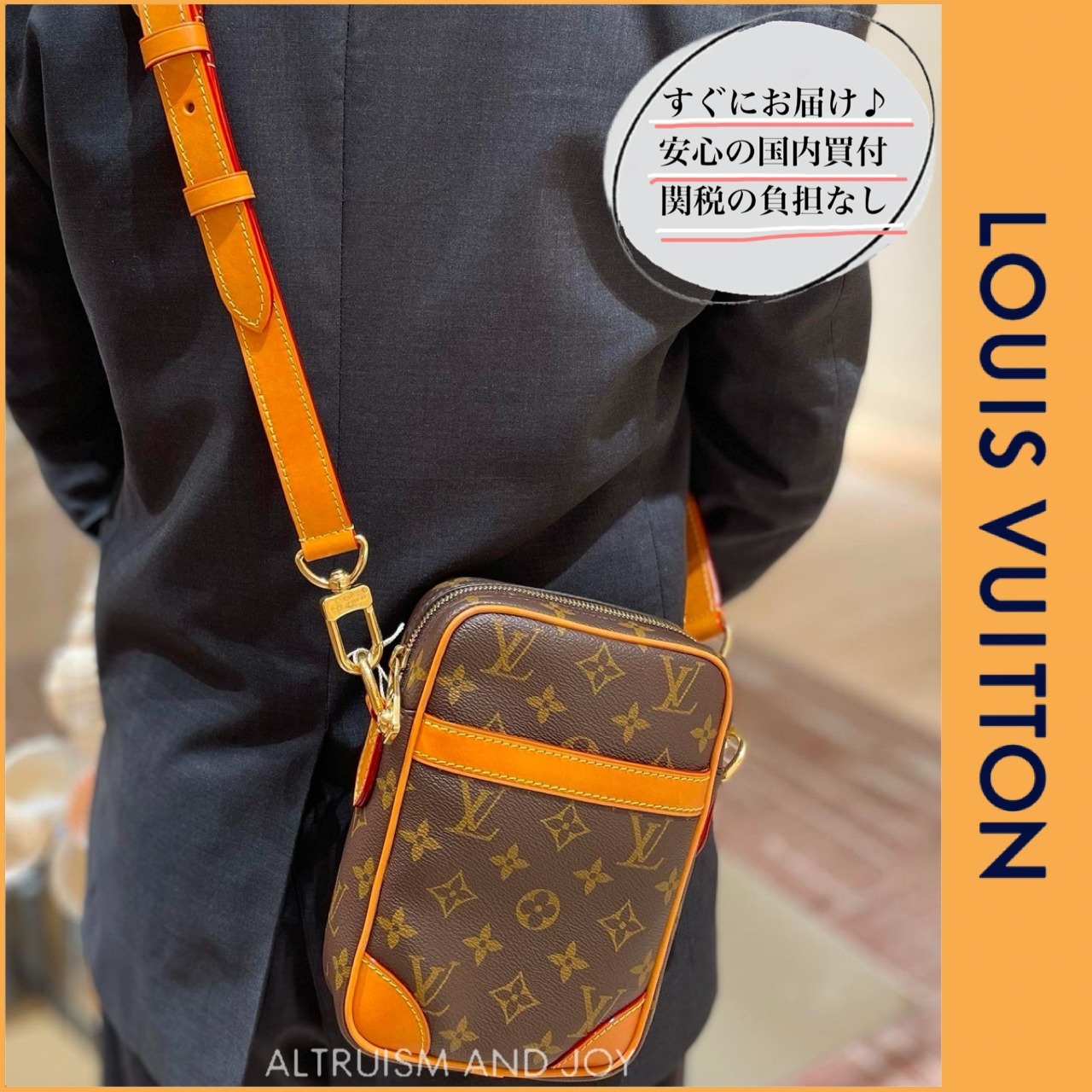 【新作☆取外可能なトップハンドル＆ストラップ】LV ダヌーブ