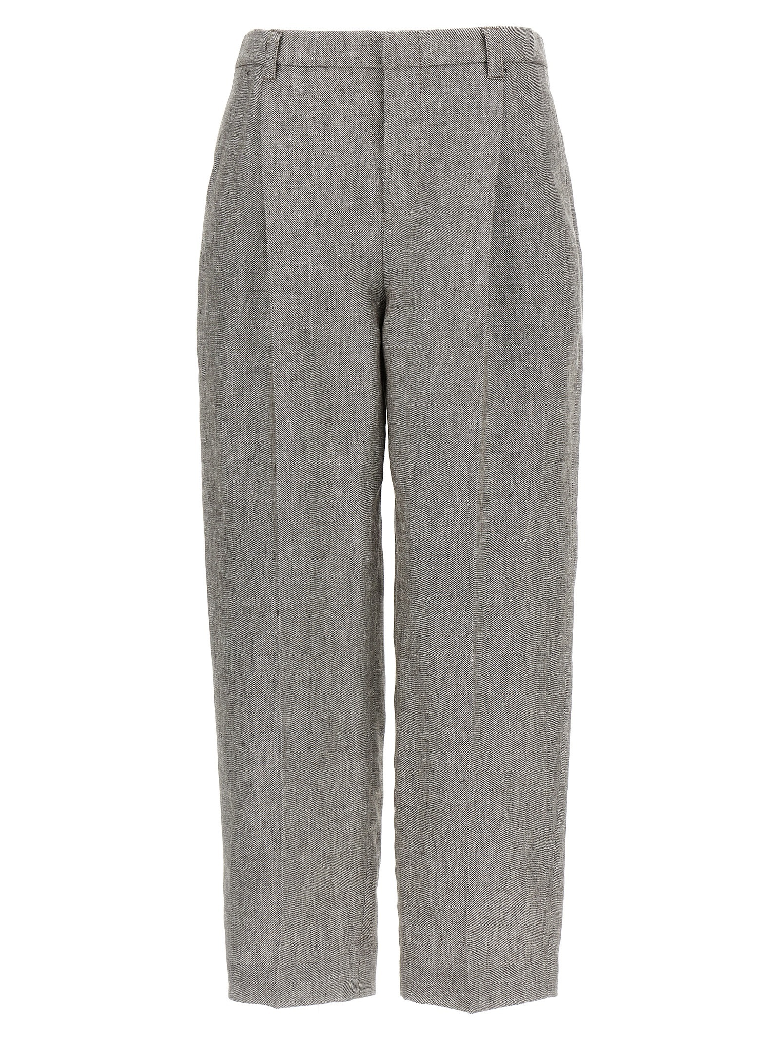 パンツ BRUNELLO CUCINELLI Pleat pants Brown MH548P8632