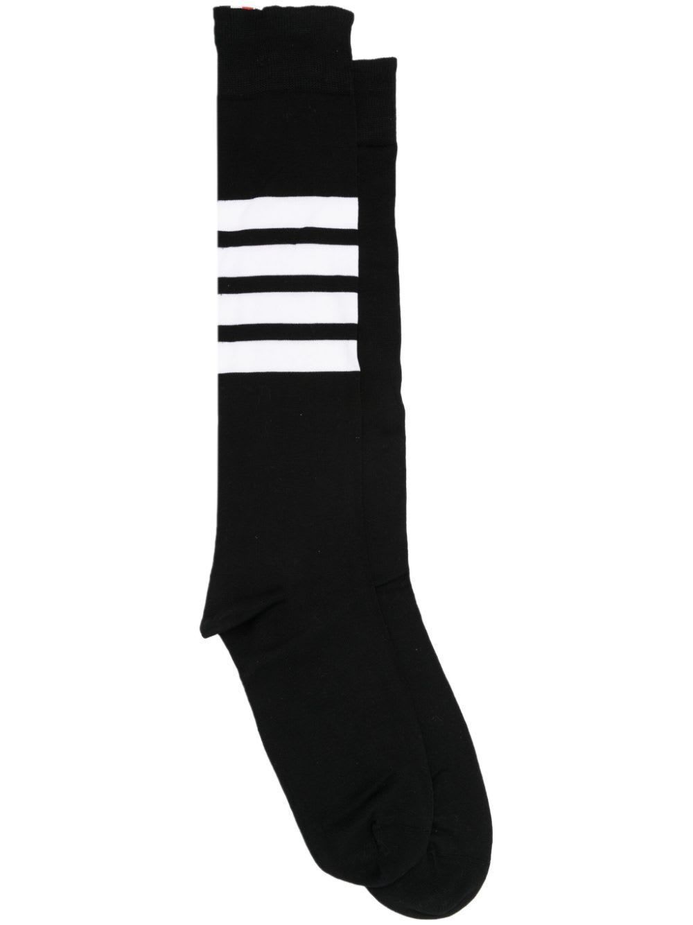 【送料&関税込】Thom Browne Over The Calf Socks W/ 4 Bar In