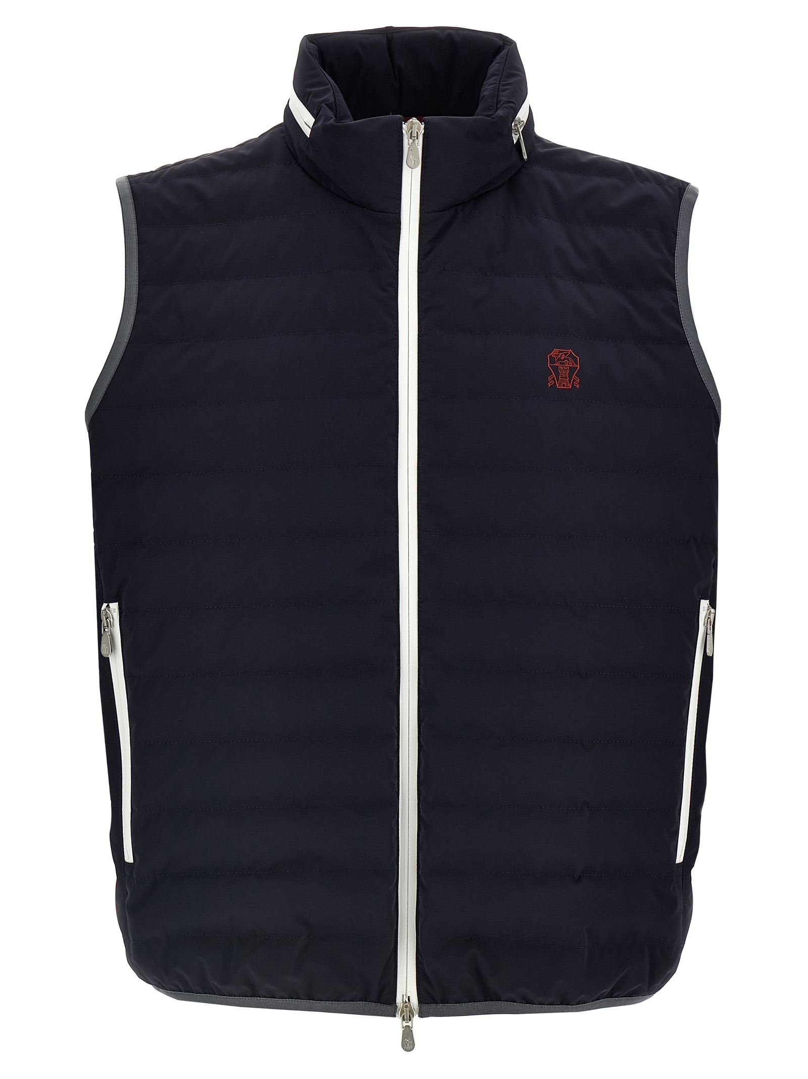 ベスト・ジレ BRUNELLO CUCINELLI Logo vest Blue MM49A7460G