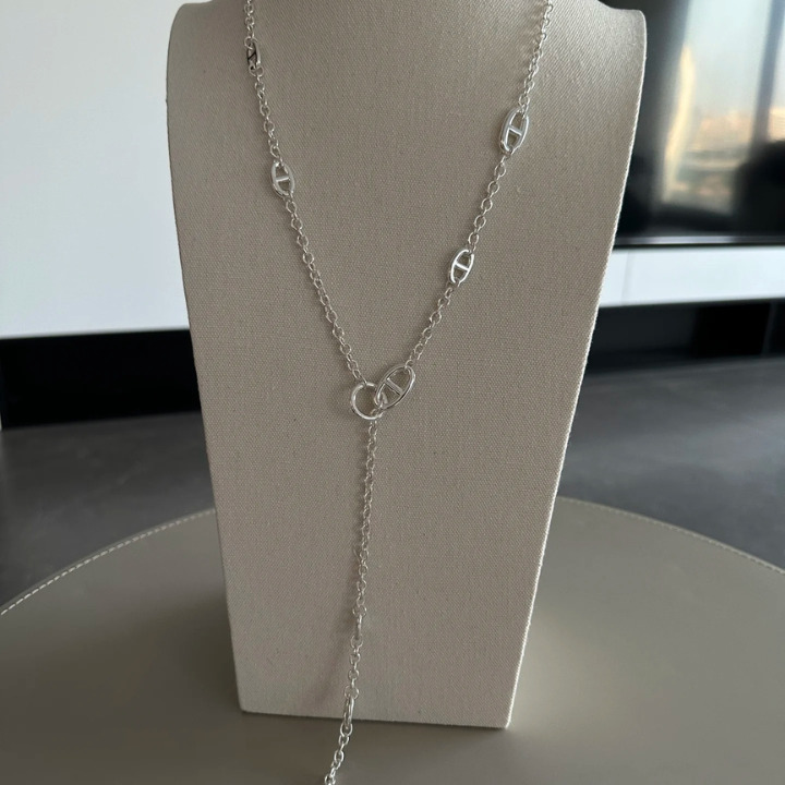上品♪】エルメス ファランドールロングネックレス HERMES
