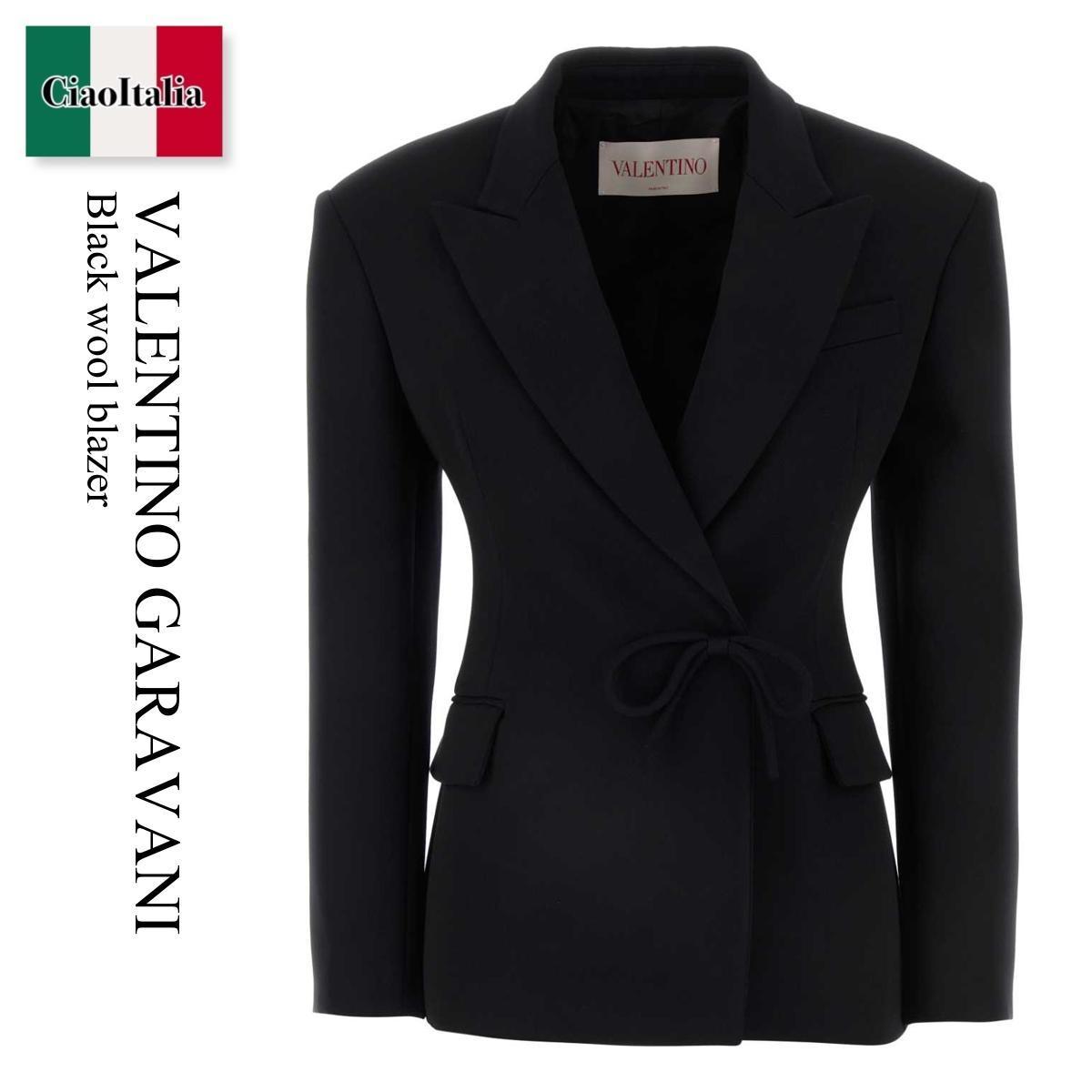 ジャケット Valentino Garavani Black Wool Blazer