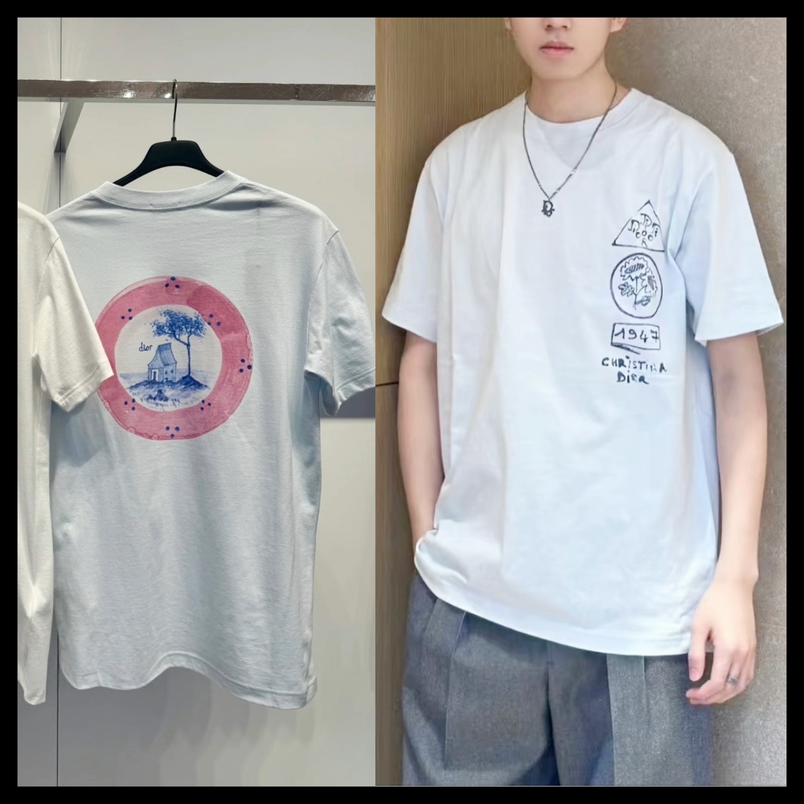 【希少♪コラボ】 Dior★DIOR AND HYLTON NEL Tシャツ