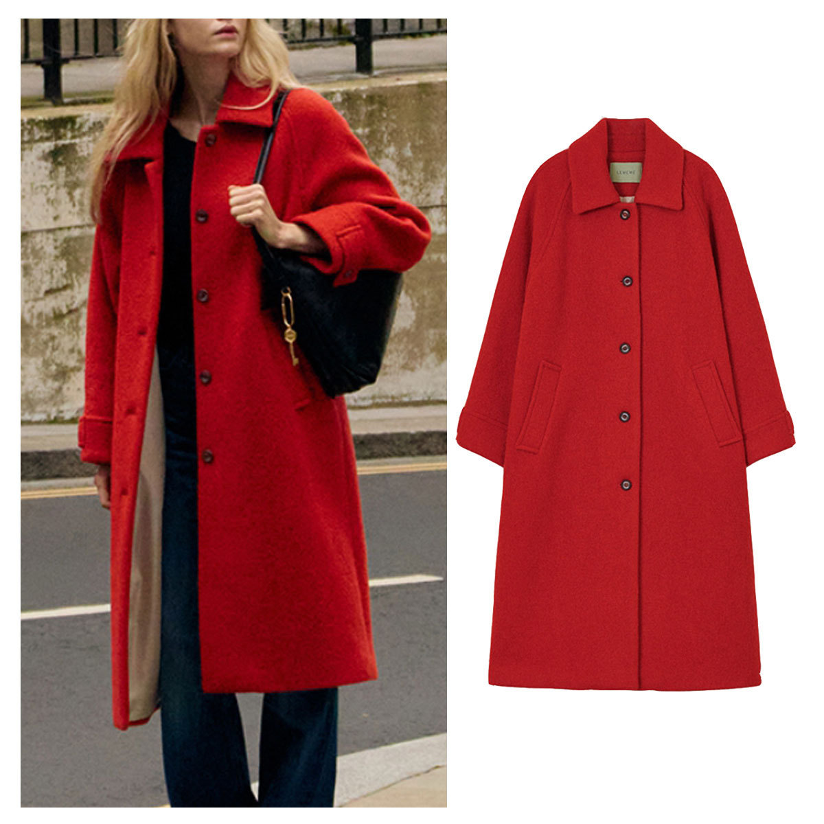コート LEMEME Belle Rouge Long Coat 5BFM112