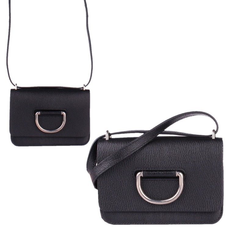 BURBERRY☆Dリング ミニ ショルダーバッグ BLACK