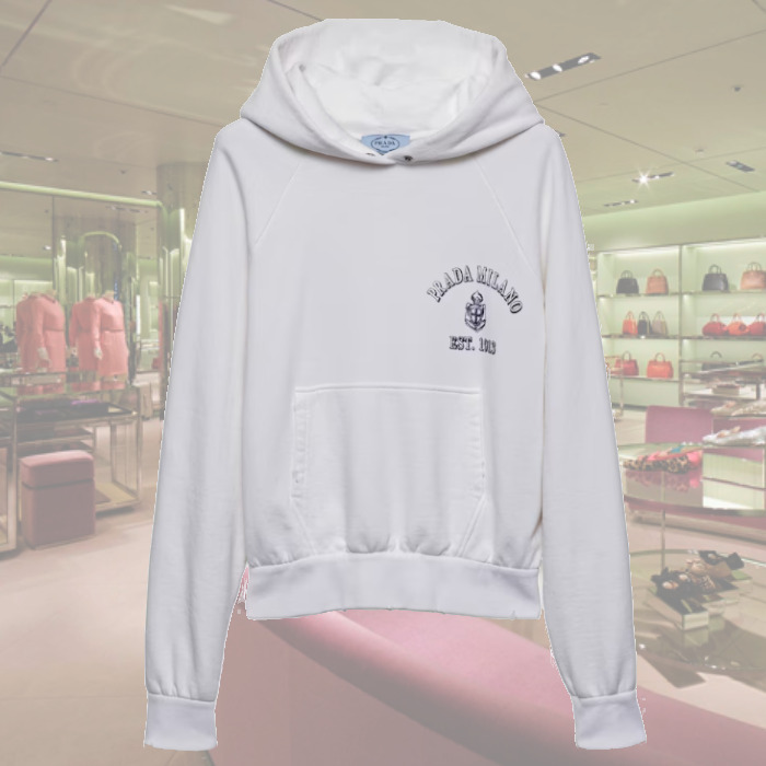 【25SS】新作 コットンフリース フーディー ◆プラダ◆人気 23AW】新作 コットンフリース フーディー ◇プラダ◇人気 (PRADA
