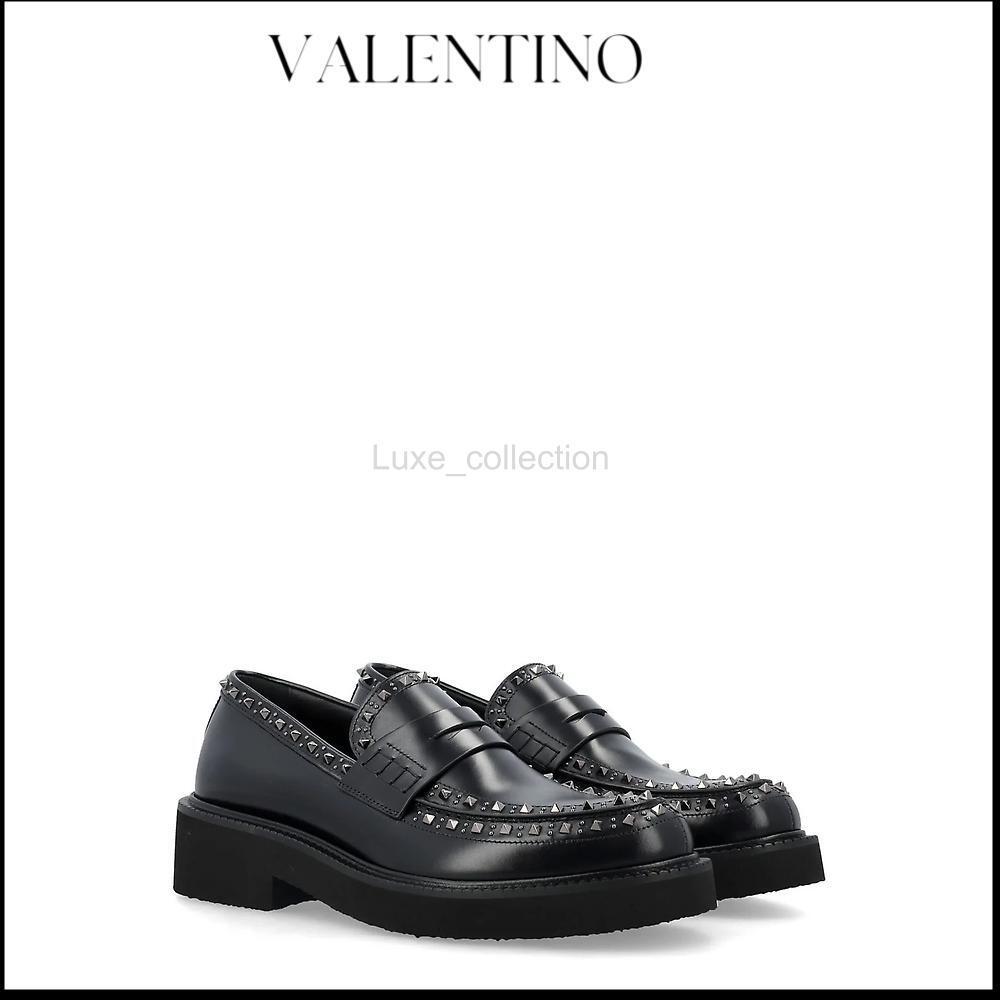 【Valentino】大人気☆ロックスタッズ スリッポン ローファー