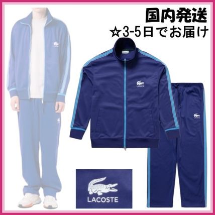 豊富な商品から ラコステセットアップBlue 上下XS トップス