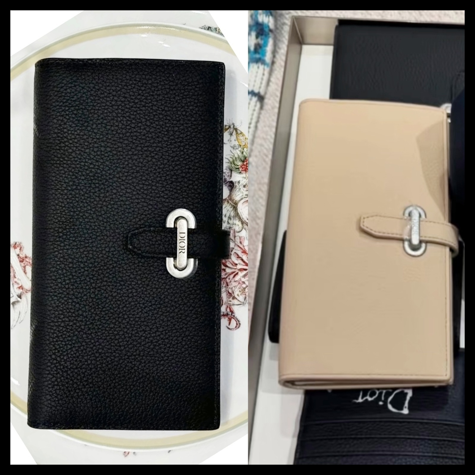 【シンプルお洒落♪プレゼント】DIOR 2つ折りウォレット 長財布
