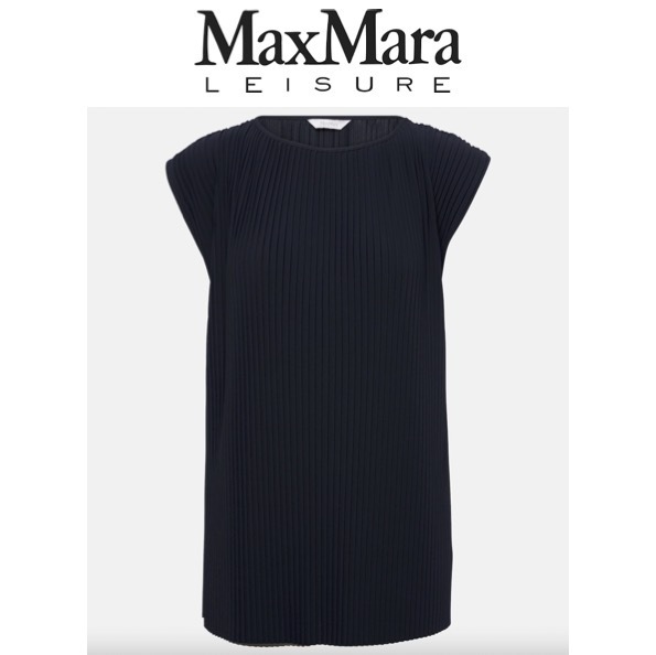 関税,送料無料 MAX MARA Leisure Cambusa プリーツカットソー