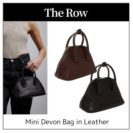 カーフスキン ブラック（黒）系 The Row(ザ・ロウ) ショルダー
