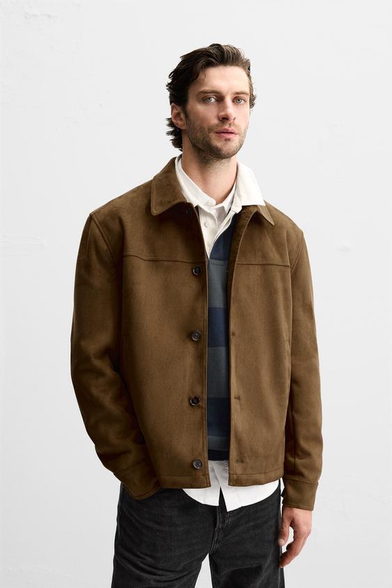 ZARA】フェイクスエード ジャケット (ZARA/レザージャケット
