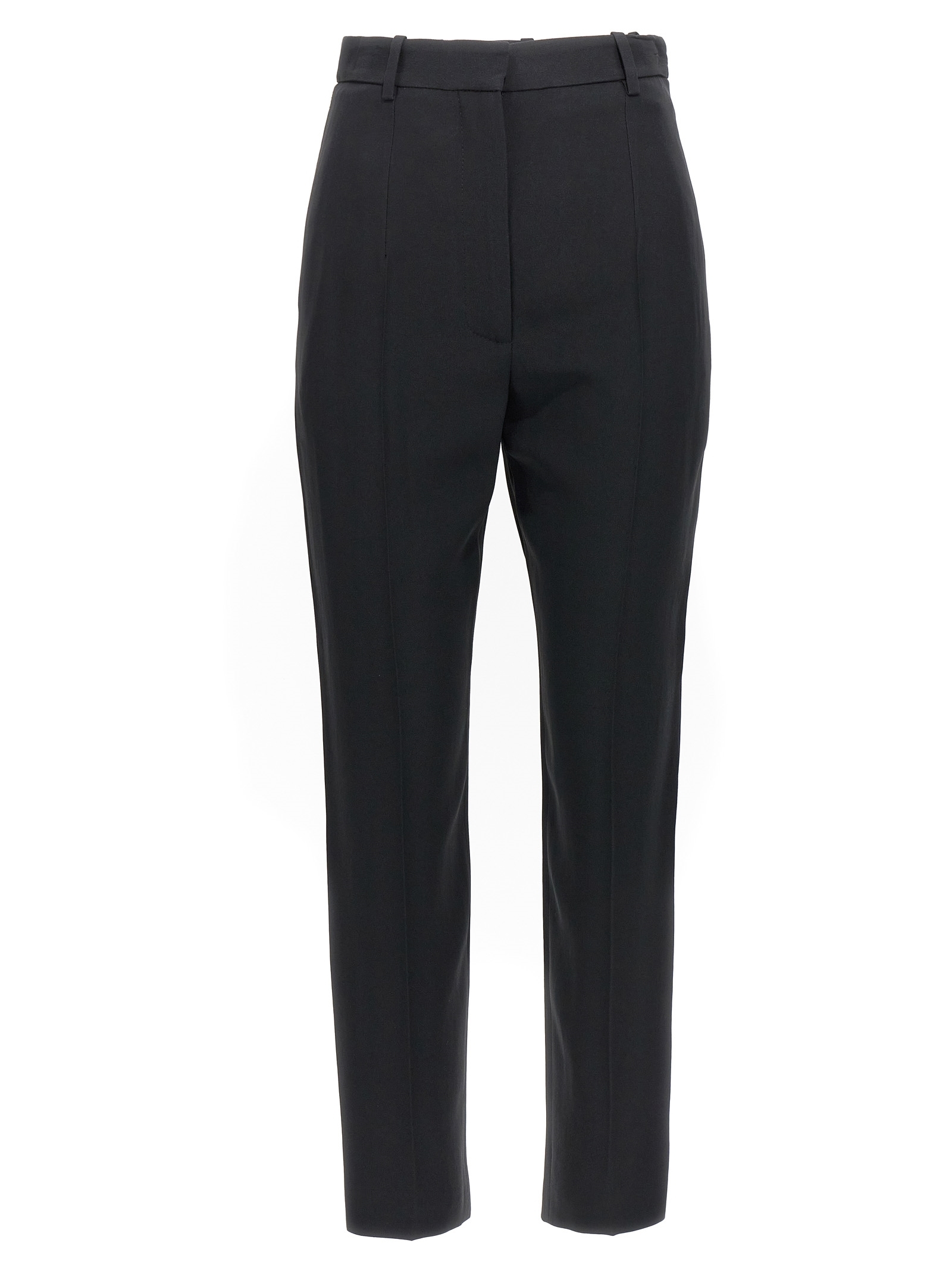 パンツ ALEXANDER MCQUEEN Crepe cigarette pants Black 585118QEAAA