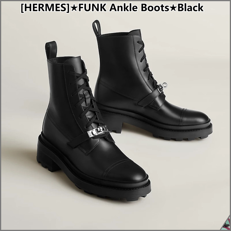 [HERMES]★FUNK Ankle Boots★Black