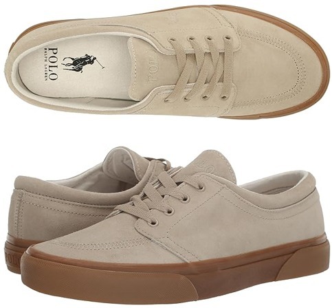 Polo Ralph Lauren スエード ロートップ レースアップスニーカー