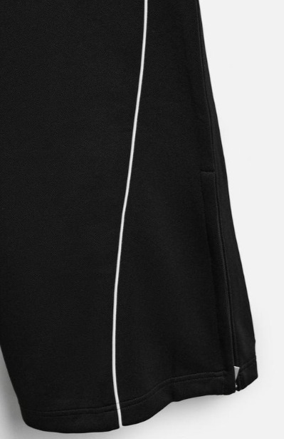 スペイン発送 ZARA コントラストテクニカルパンツ ブラック 新作 スペイン発送 ZARA コントラストテクニカルパンツ ブラック 新作