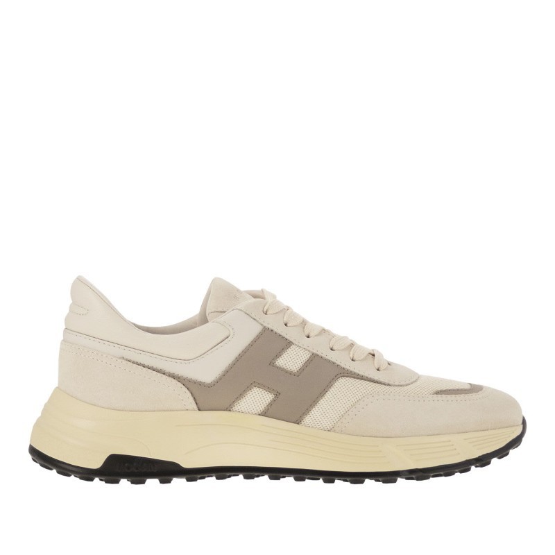 スニーカー HOGAN HYPERLIGHT - Leather and textile trainers with side H