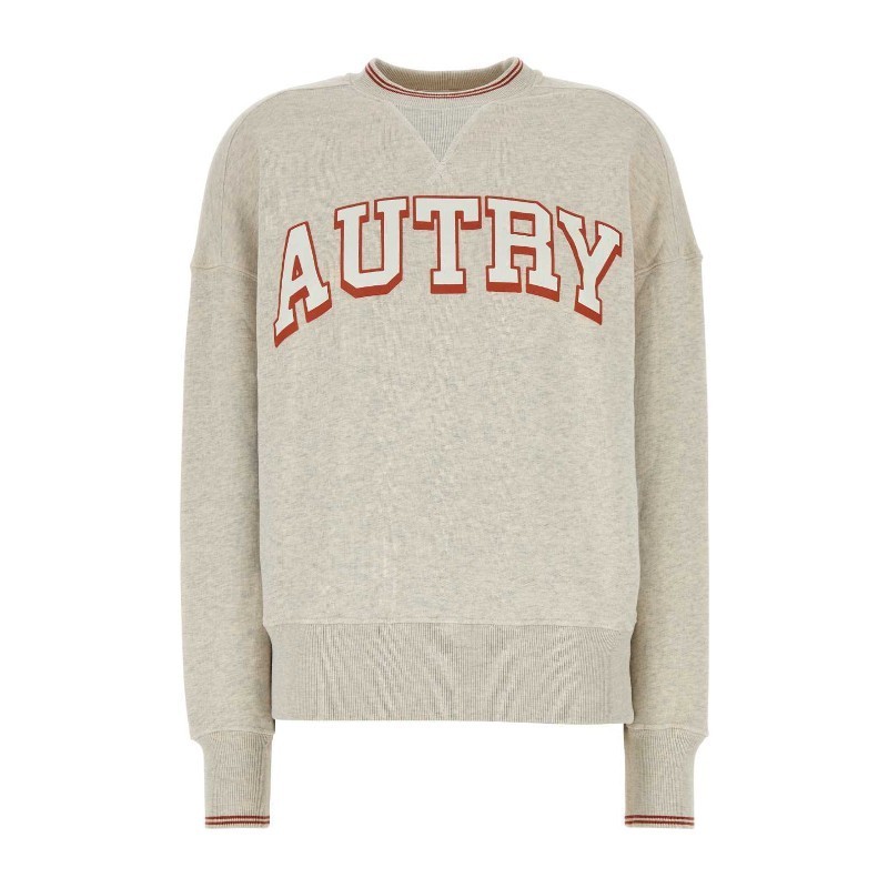 その他 AUTRY Melange grey cotton Main Wom sweatshirt (SWPW 75JJ)
