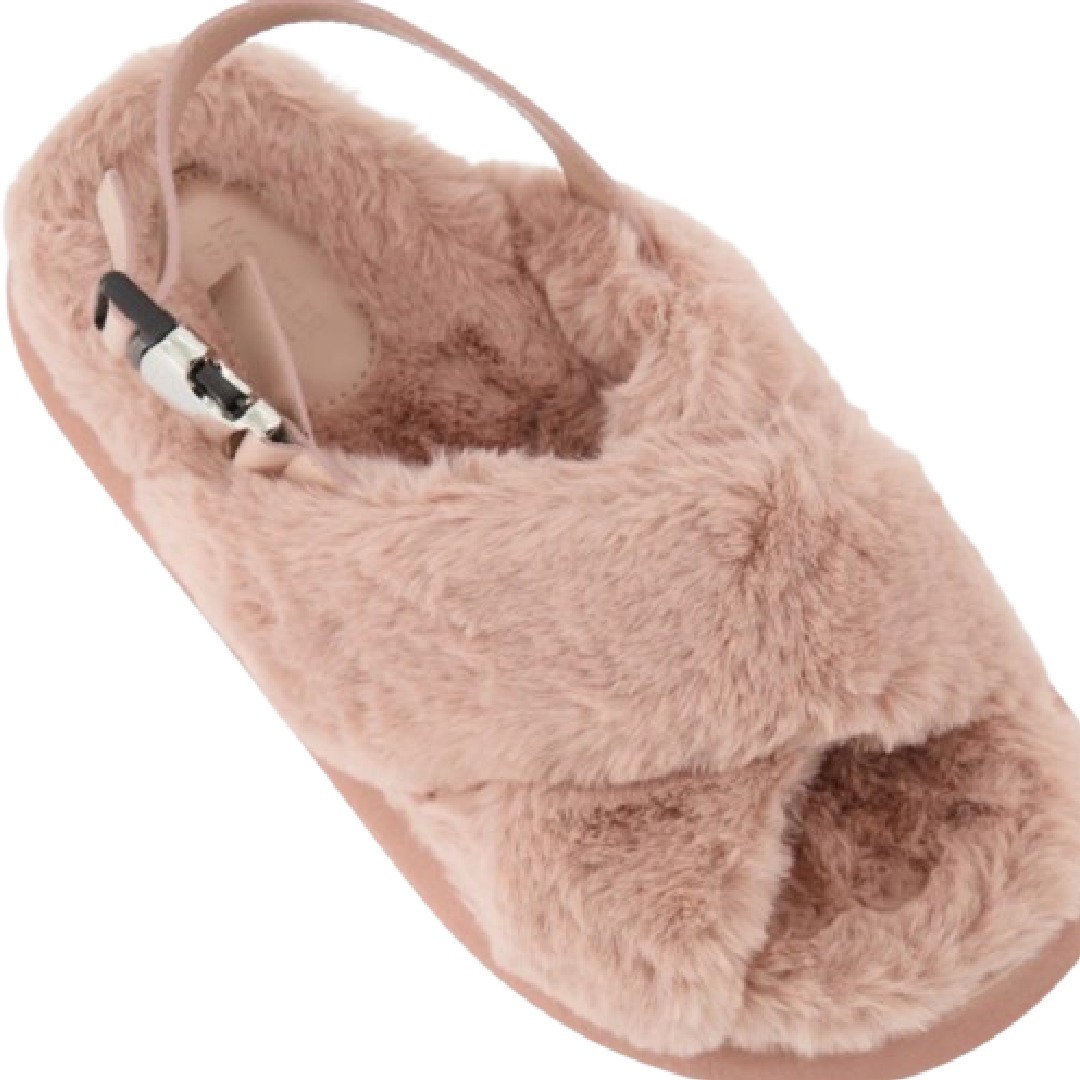 関税込☆希少【MONCLER】Solarisse fur sandals☆Pink☆サンダル