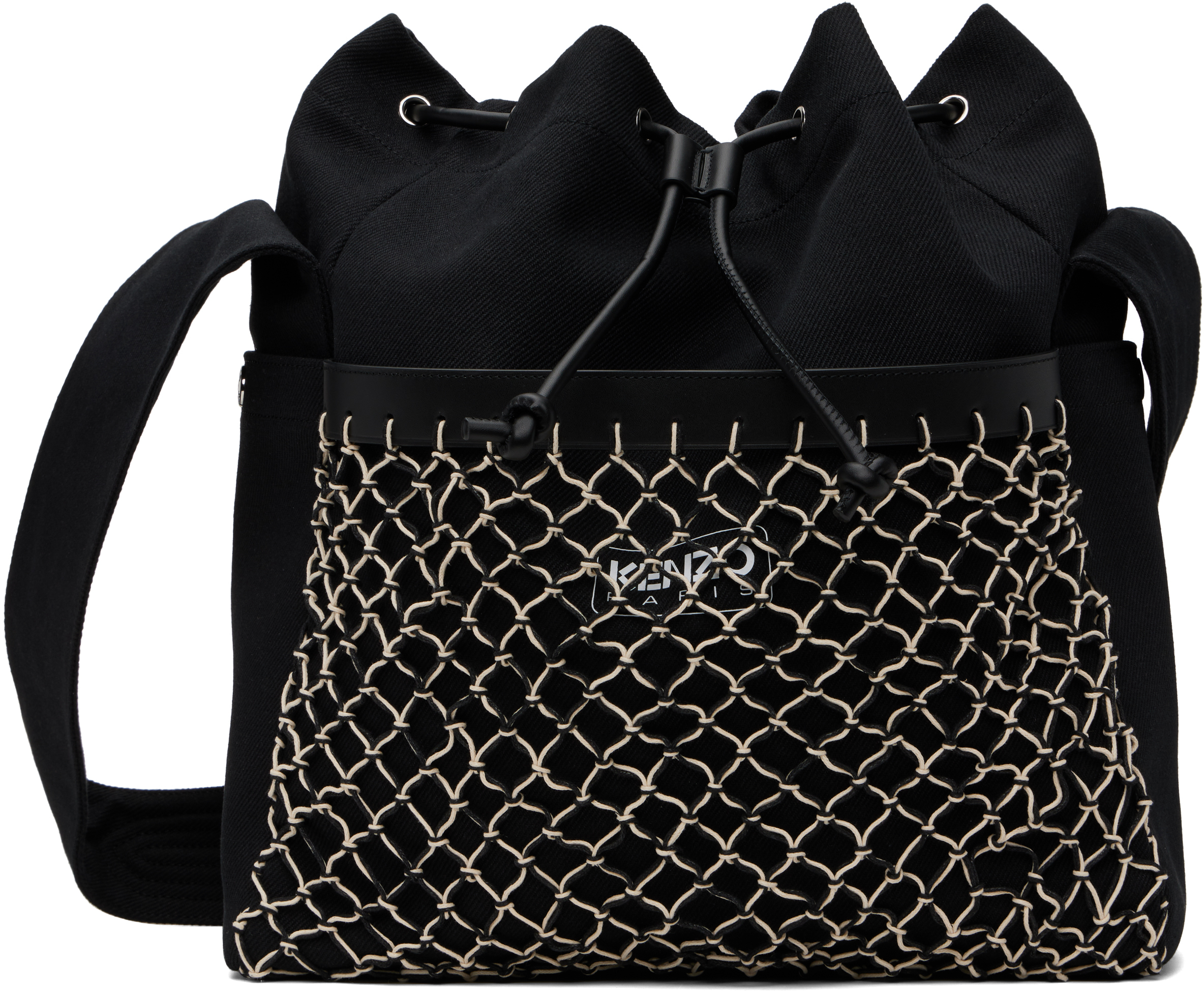 【関税込み】Kenzo ブラック Kenzo Paris 'KENZOAMA' バッグ