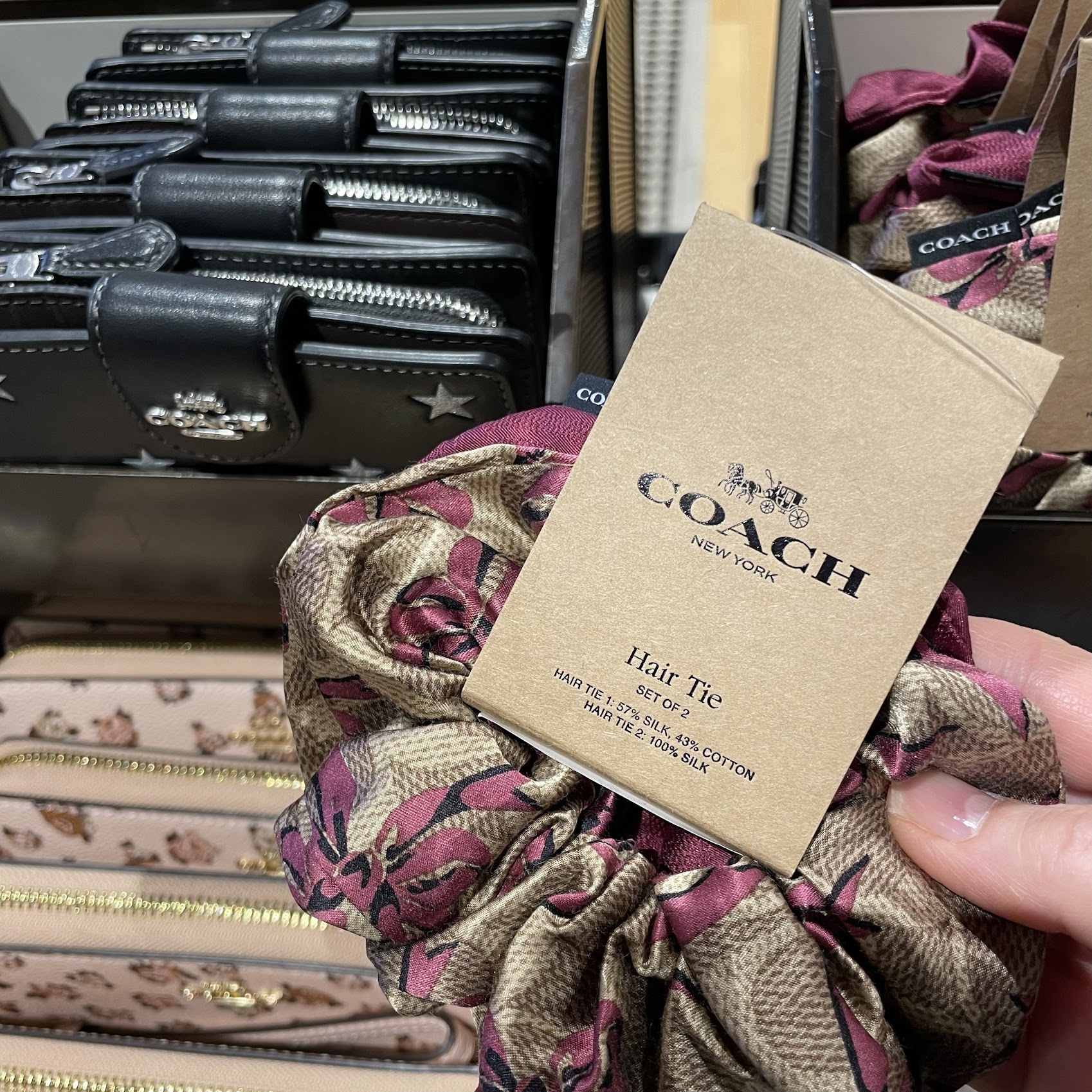 COACH◆シュシュ 2個セット CAA31